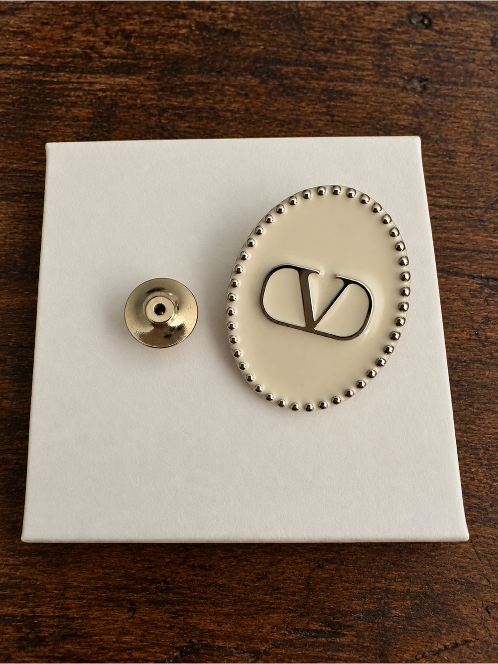 Valentino Beauty V Logo Pin Brooch NIB | Promotional GWP